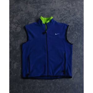 Vintage Nike ACG Fleece Blue Sleeveless Vest CRAZY GORPCORE